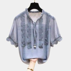 Blusa Coreenne Ruffle - Moda K-Pop