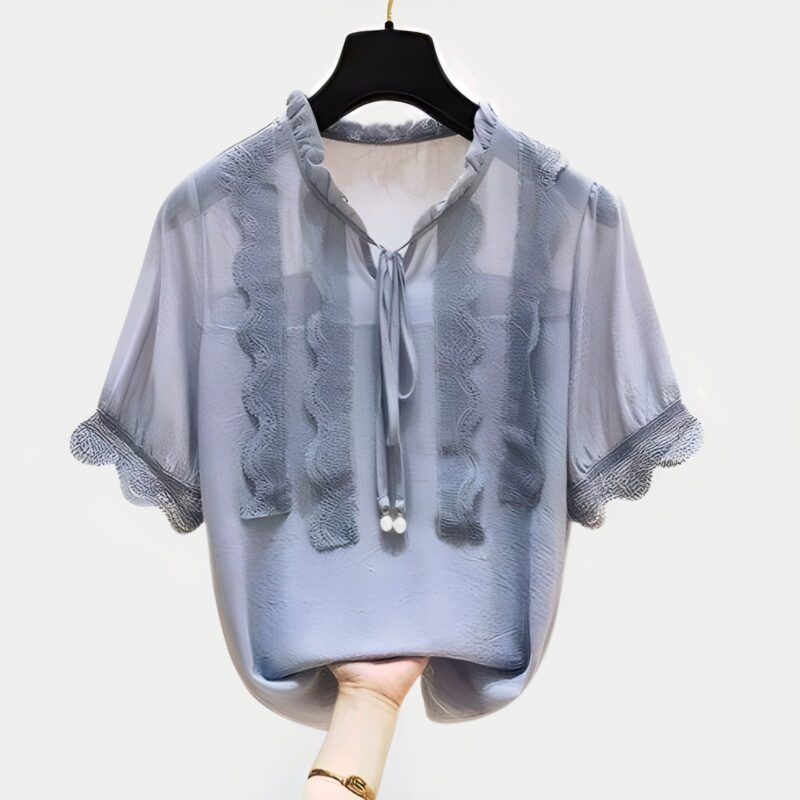 Blusa Coreenne Ruffle - Moda K-Pop