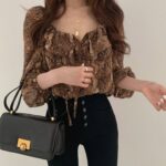Blusa Sexy Marrón Coreana | KPOP STORE (3)