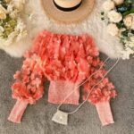 Blusa 3D Flores Original de K-Pop (2)