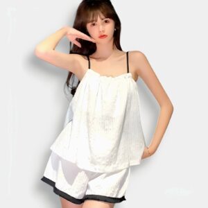 Pijama Blanco Set de K-pop