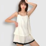 Pijama Blanco Set de K-pop (2)
