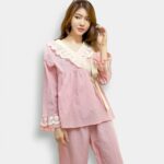 Pijama Coreano de Encaje para Mujeres