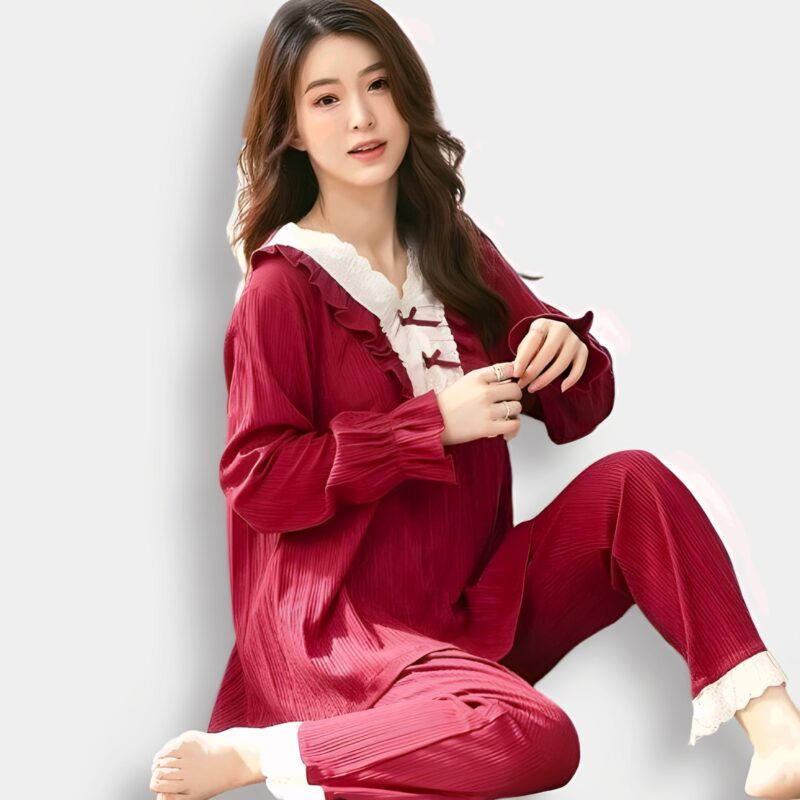 Pijama Rojo Mujer K-pop