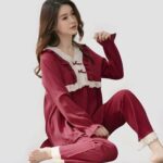 Pijama Rojo Mujer K-pop (3)