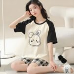 39835-4 Set de Pijama Corto K-Pop - Elegancia y Comodidad (5)
