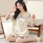 39835-8 Set de Pijama Corto K-Pop - Elegancia y Comodidad (9)