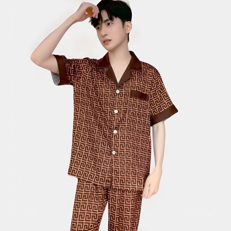 Pijama Coreano Marrón para Hombre | KPOP STORE