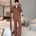 Pijama Coreano Marrón para Hombre | KPOP STORE (6)