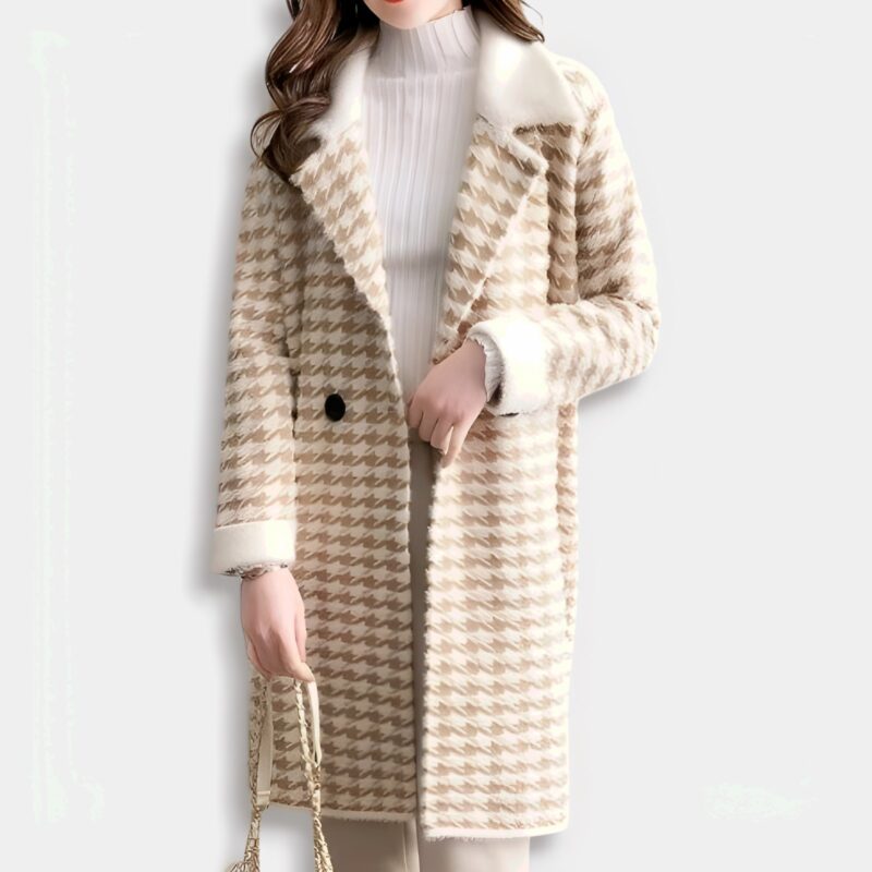 Abrigo Mi-Long Mujer de Estilo Coreano