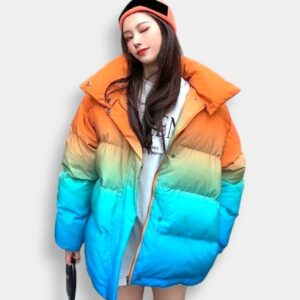 Abrigo Tricolored Dummy Degraded - KPOP STORE