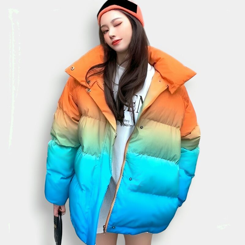 Abrigo Tricolored Dummy Degraded - KPOP STORE