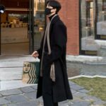 Abrigo Largo Negro Coreano - Moda Masculina (5)