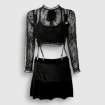 Conjunto de Falda de Encaje KPOP-Jennie – Blackpink (2)