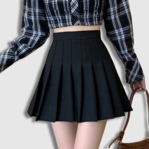 Falda Plisada Mini Estilo Coreano - KPOP STORE (2)