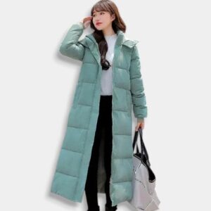 Plumífero Extra Long Mujer - Moda K-pop