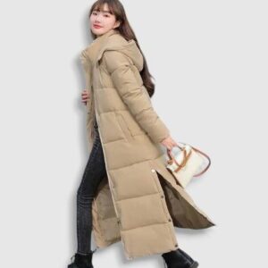 Plumífero Extra Long Mujer - Moda K-pop (2)