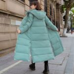 Plumífero Extra Long Mujer - Moda K-pop (5)