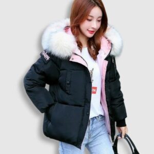 Plumífero corta de piel de verano - K-pop (2)