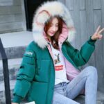 Plumífero corta de piel de verano - K-pop (4)