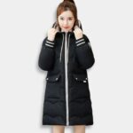 Plumífero Korean Mid-Long de Moda para Mujer
