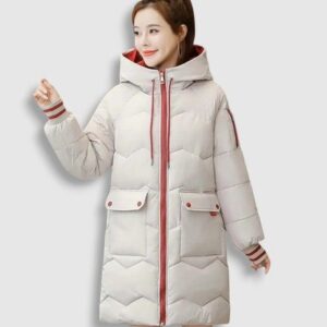 Plumífero Korean Mid-Long de Moda para Mujer (2)