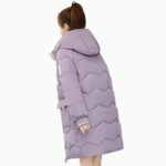 Plumífero Korean Mid-Long de Moda para Mujer (5)