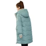 Plumífero Korean Mid-Long de Moda para Mujer (6)