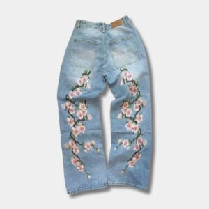 Jean Cherry Blossom Y2K para hombres | KPOP STORE