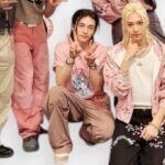 Pantalones Grandes Rosa Stray Kids