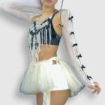 Mitaine de encaje Blackpink - Elegancia en tus brazos (2)