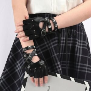 Guantes de piel KPOP estilo BTS - Mitaine (2)