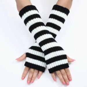 Mittens Largas Rayadas K-pop (2)