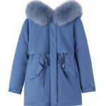Parka Mujer con Cuello de Piel de K-Pop (6)
