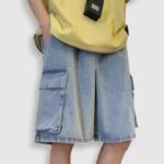 Short Jean Cargo Stray Kids - Black (2)