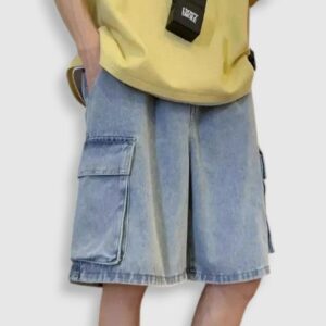 Short Jean Cargo Stray Kids - Black (2)