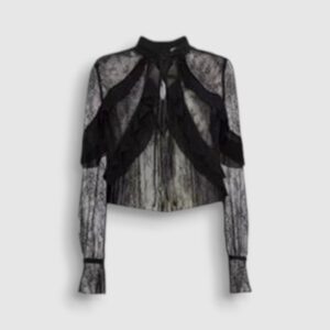 Crop Top Lace Blackpink - Camisa Elegante (2)