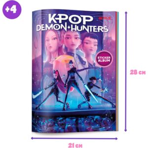 Álbum de Cromos KPop Demon Hunters Bizak - 32 Páginas con Póster