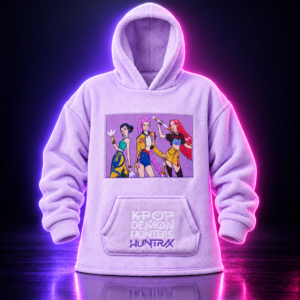 Manta Sudadera Fleece Hoodie KPop Demon Hunters, vista del producto