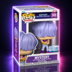 Funko Pop Mystery n.º 2435 de Saja Boys en su caja, KPop Demon Hunters