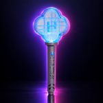 Lightstick HUNTR/X Hasbro iluminado en azul