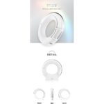 Light ring blanco en forma de anillo con su caja, ITZY, vista 1