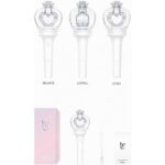 Lightstick blanco con corazón lila en cúpula transparente con corona, IVE, vista 1