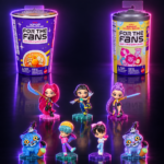 Minifiguras coleccionables de 4 pulgadas de HUNTR/X y Derpy con sus vasos sorpresa, KPop Demon Hunters