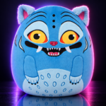 Squishmallow de Derpy Tiger de 12 pulgadas, KPop Demon Hunters
