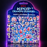Pegatinas puffy de KPop Demon Hunters, 46 piezas