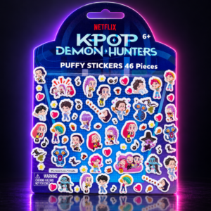 Pegatinas puffy de KPop Demon Hunters, 46 piezas