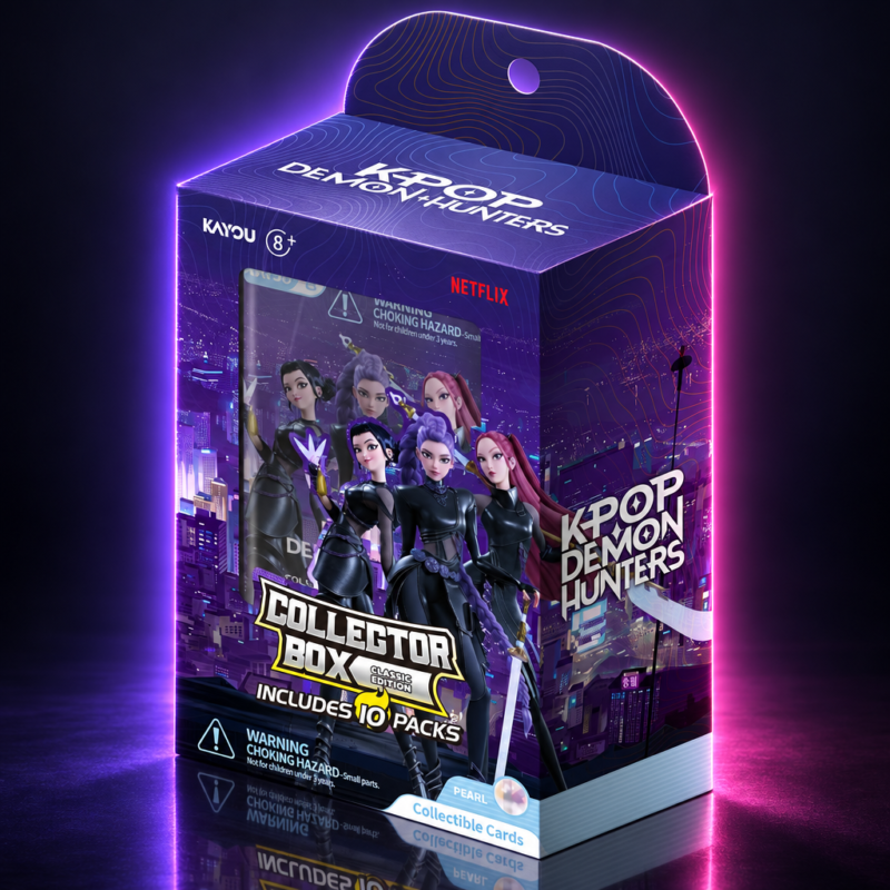 Caja Collector Box de 10 sobres de cartas coleccionables Kayou de KPop Demon Hunters