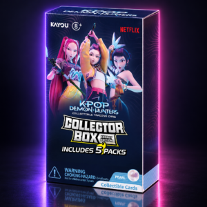 Caja Collector Box de 5 sobres de cartas coleccionables Kayou de KPop Demon Hunters