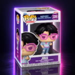 Funko Pop Jinu Chase n.º 2259 con gafas rosas en su caja, KPop Demon Hunters